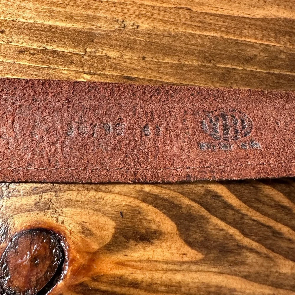 YRI Nautical canvas belt Navy ribbon New England Fish 36
